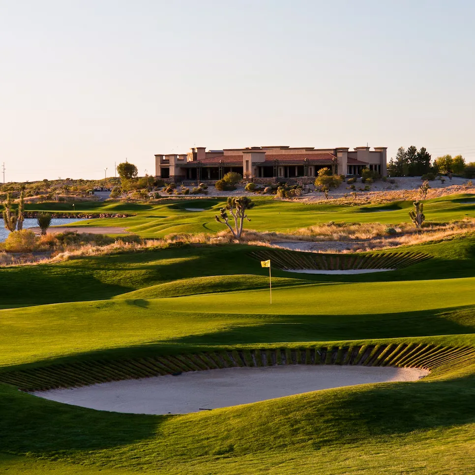 Las Vegas Paiute Snow Mountain — Pete Dye desert resort course with adobe clubhouse